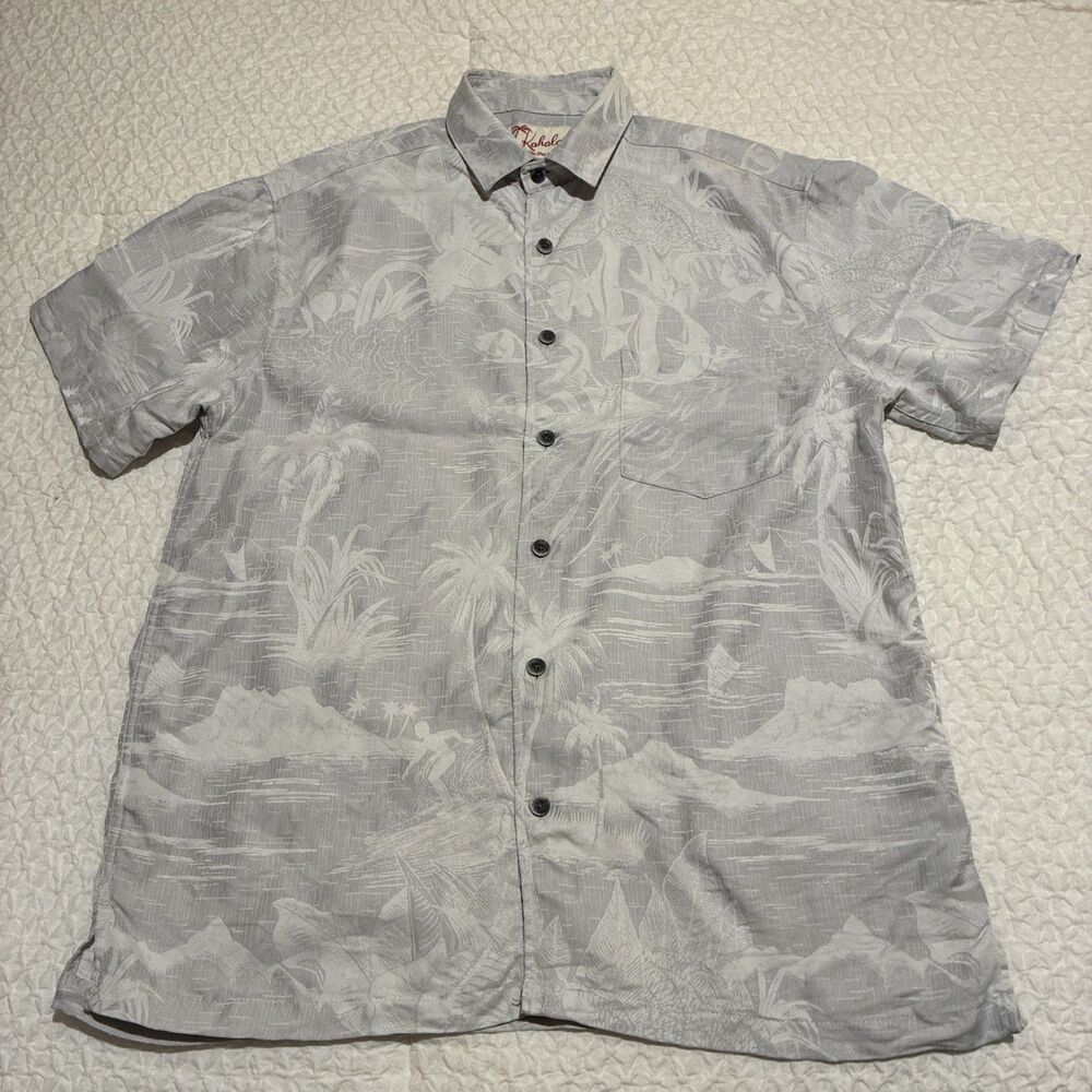 kahala original aloha 1936 men’s shirt sz S tropical surf fish